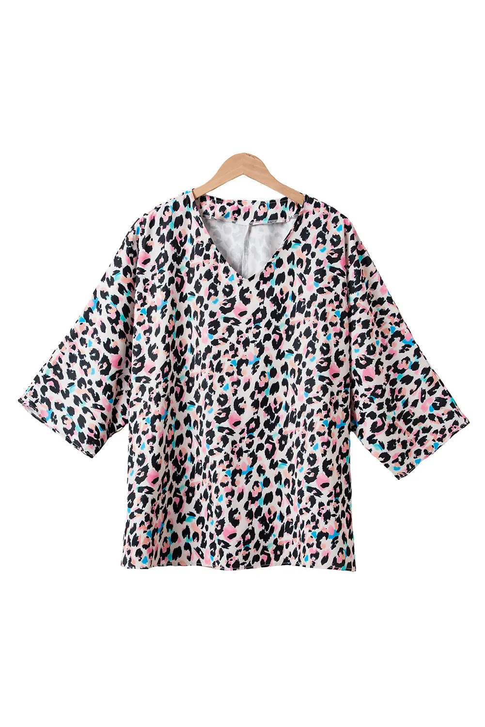 V Neck Batwing Sleeve Plus Size Top
