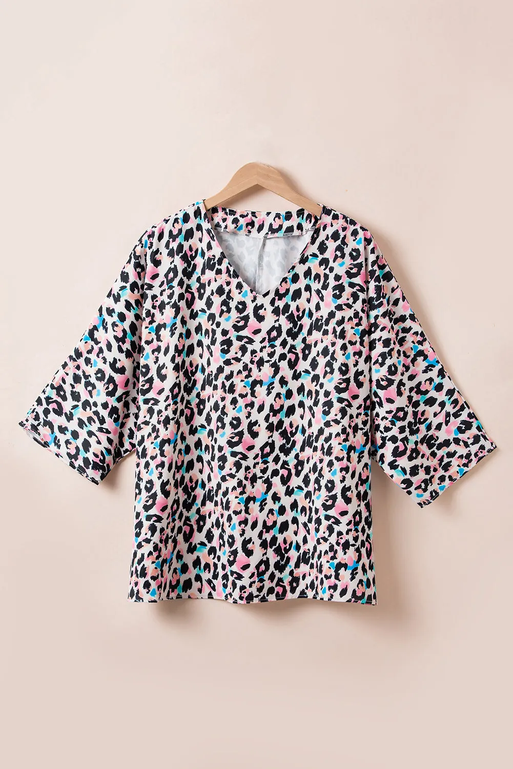 V Neck Batwing Sleeve Plus Size Top