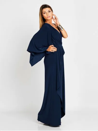 V-Neck Off Shoulder Dress