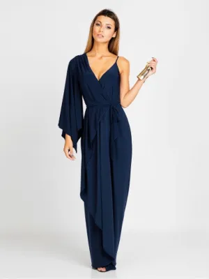 V-Neck Off Shoulder Dress