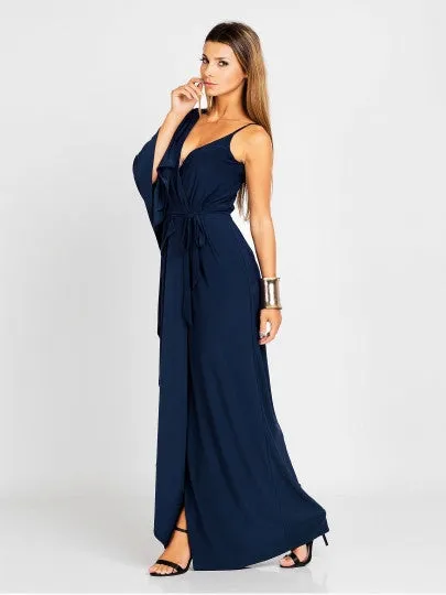 V-Neck Off Shoulder Dress