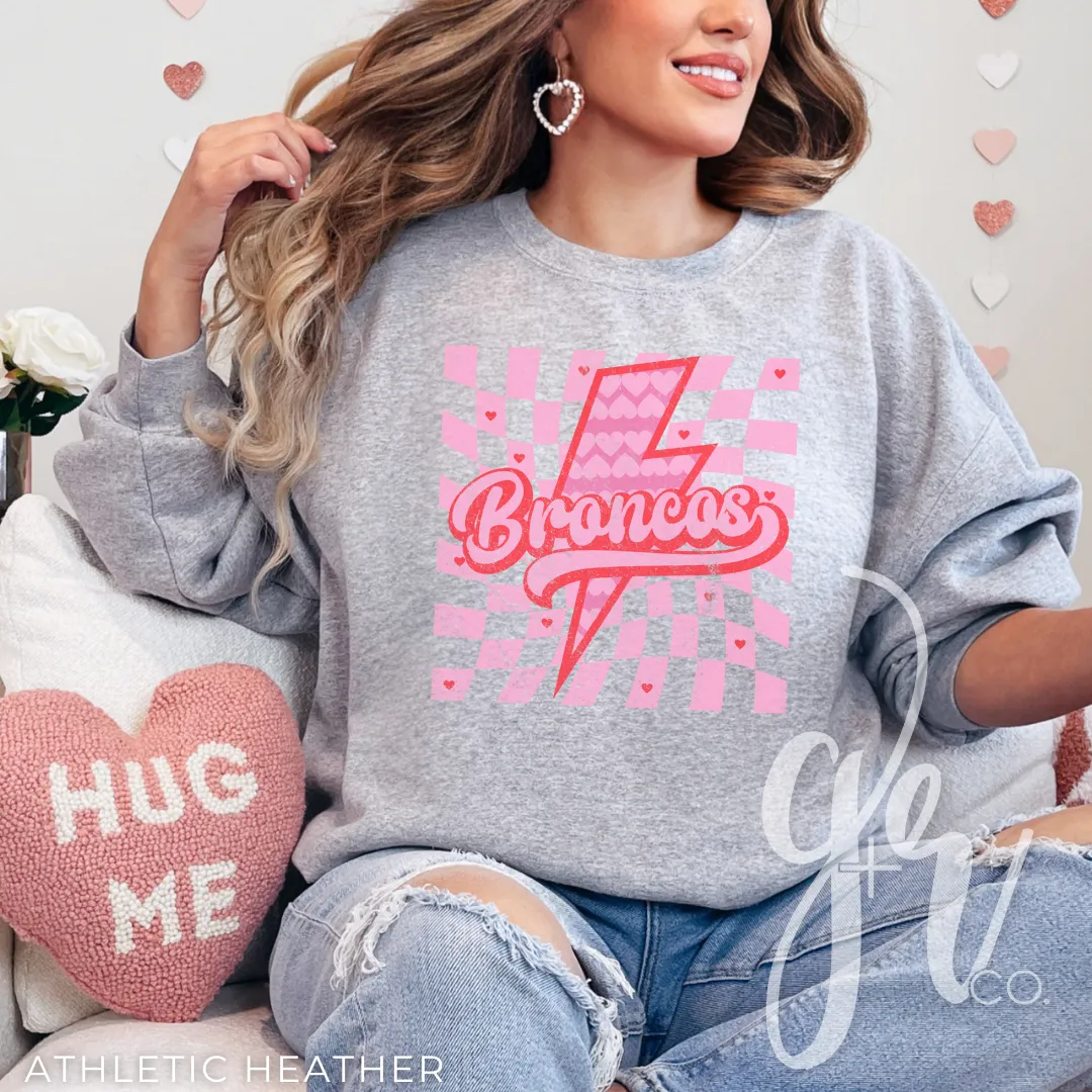 Valentine Bolt Broncos (Tees Sweatshirts)