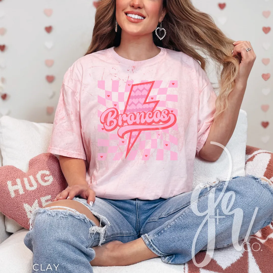 Valentine Bolt Broncos (Tees Sweatshirts)