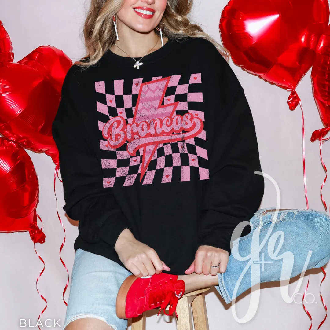 Valentine Bolt Broncos (Tees Sweatshirts)