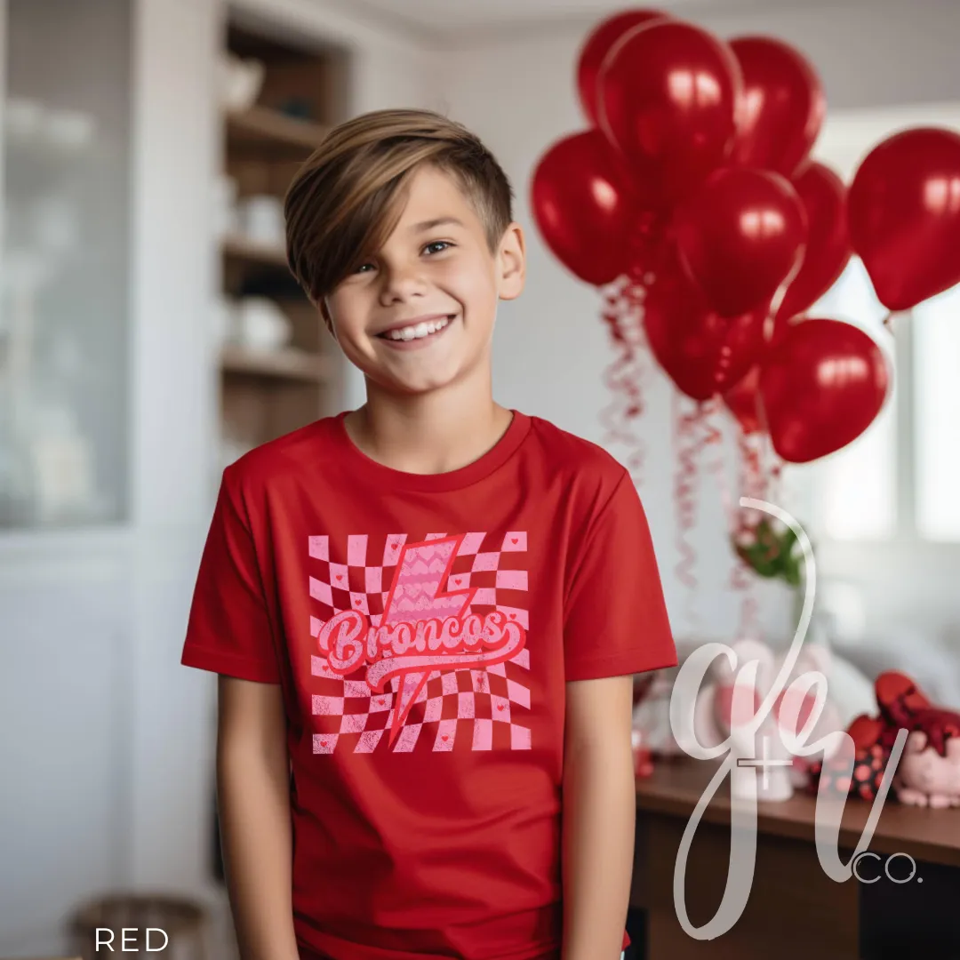 Valentine Bolt Broncos (Tees Sweatshirts)