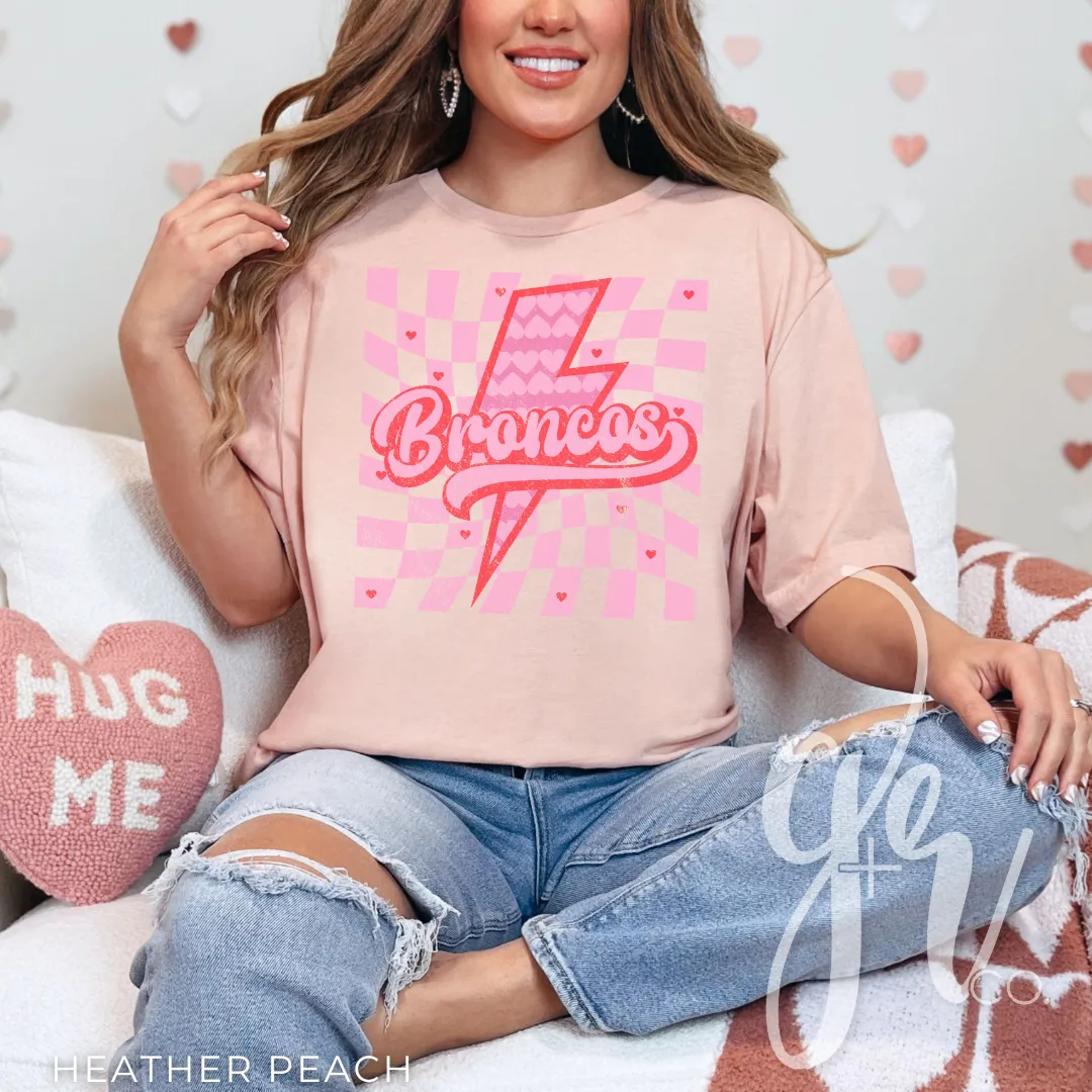 Valentine Bolt Broncos (Tees Sweatshirts)