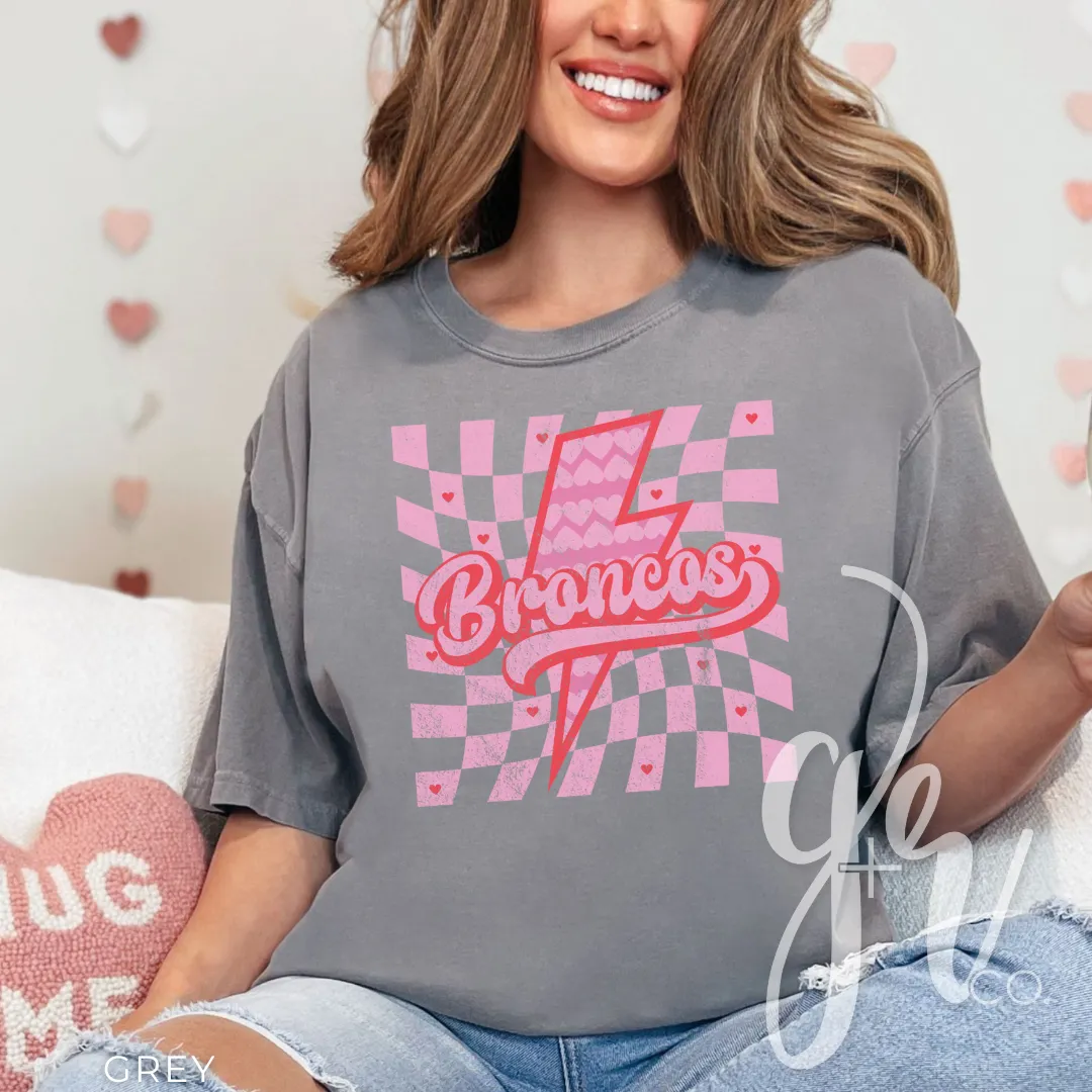 Valentine Bolt Broncos (Tees Sweatshirts)