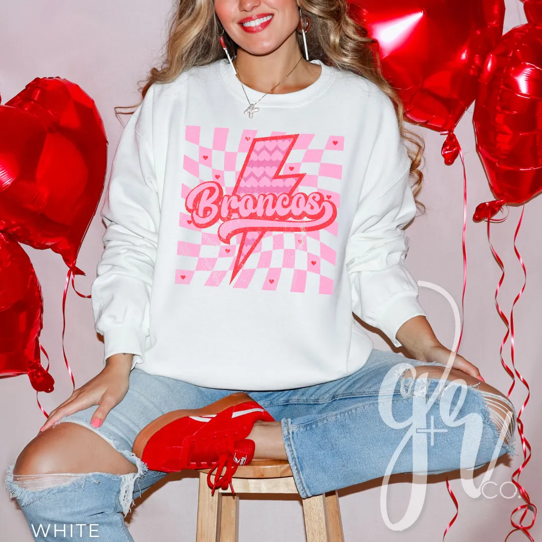 Valentine Bolt Broncos (Tees Sweatshirts)