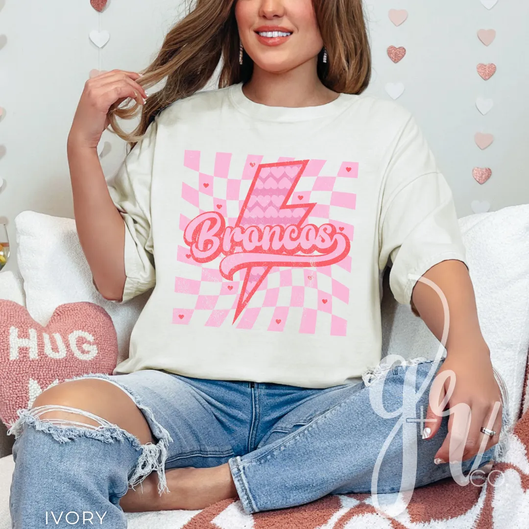 Valentine Bolt Broncos (Tees Sweatshirts)