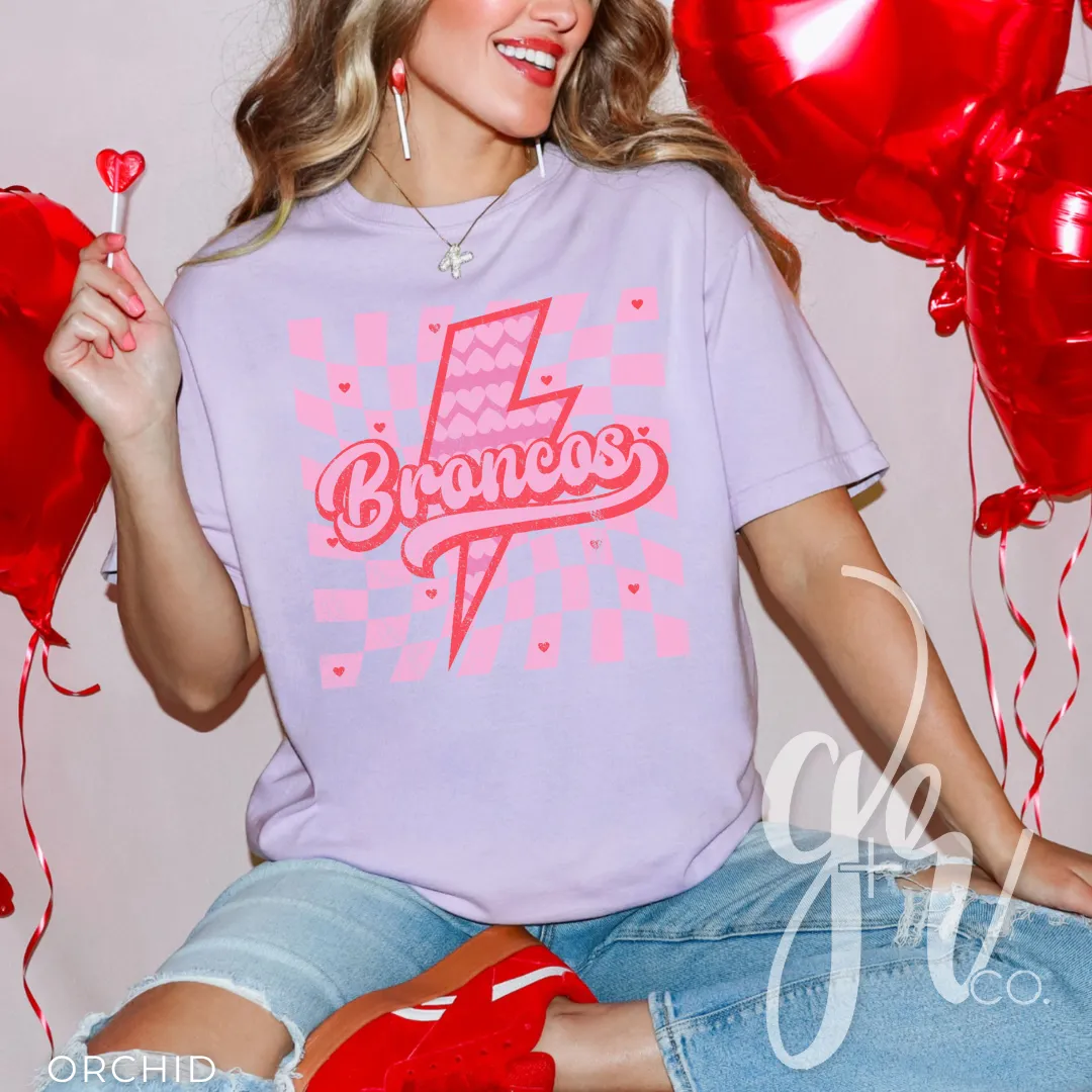 Valentine Bolt Broncos (Tees Sweatshirts)