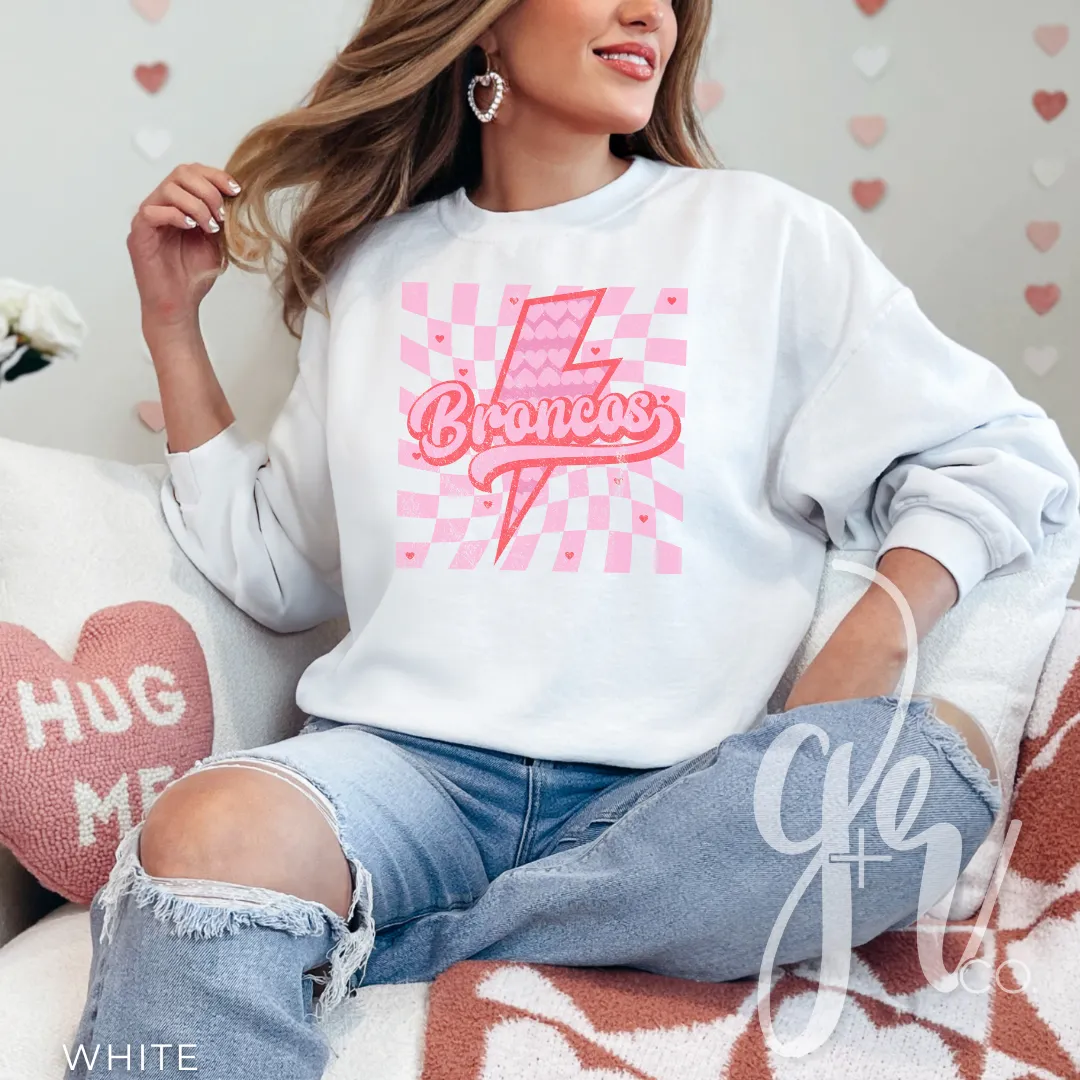 Valentine Bolt Broncos (Tees Sweatshirts)