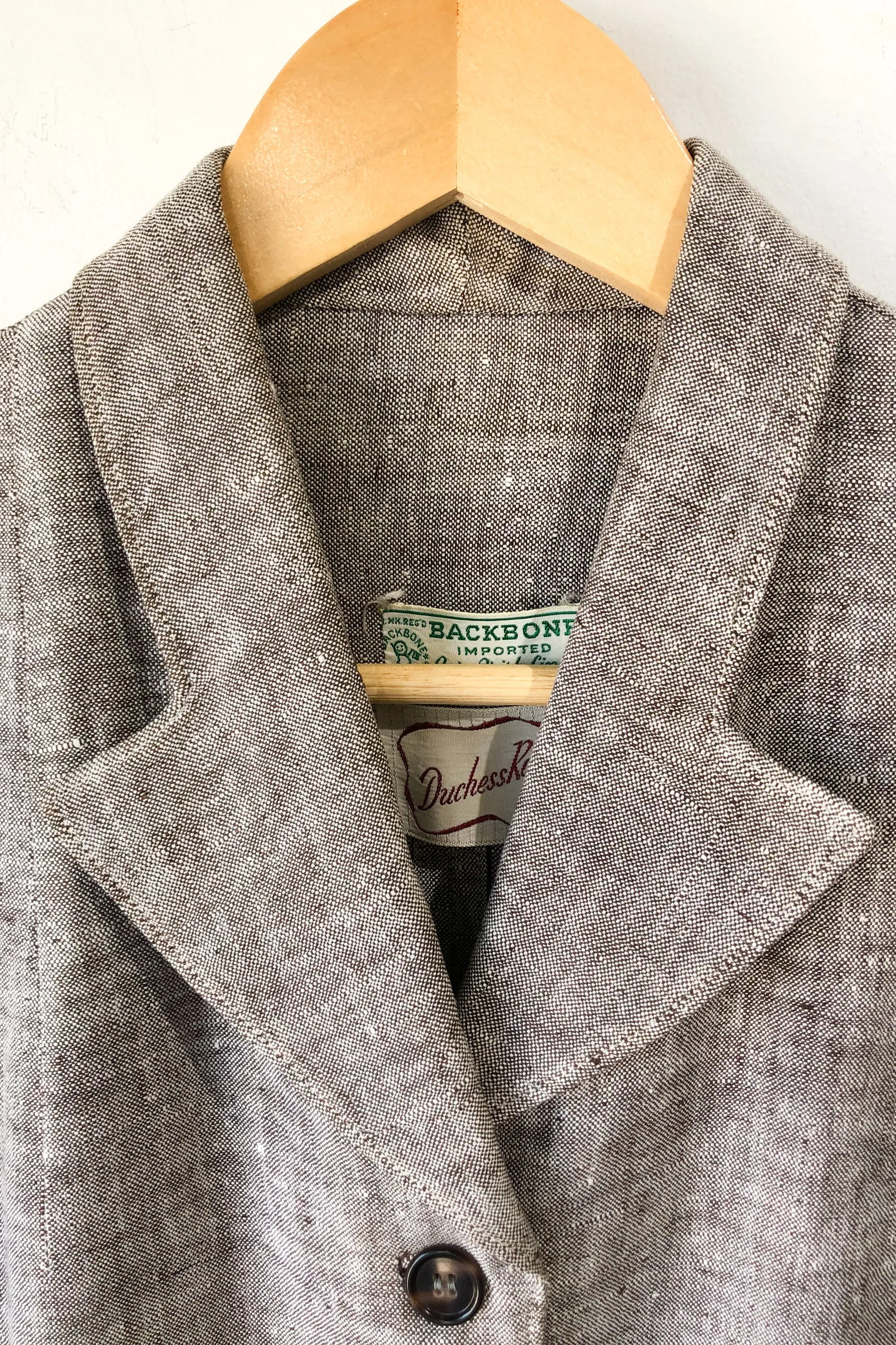 Vintage Duchess Royal Linen 2-pc Skirt Suit