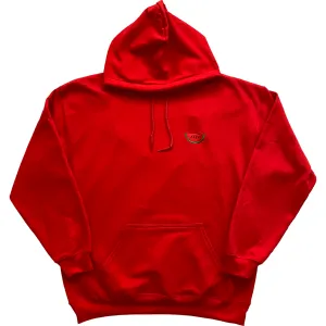 Watermelon Embroidered Keep Biting Hoody - Red