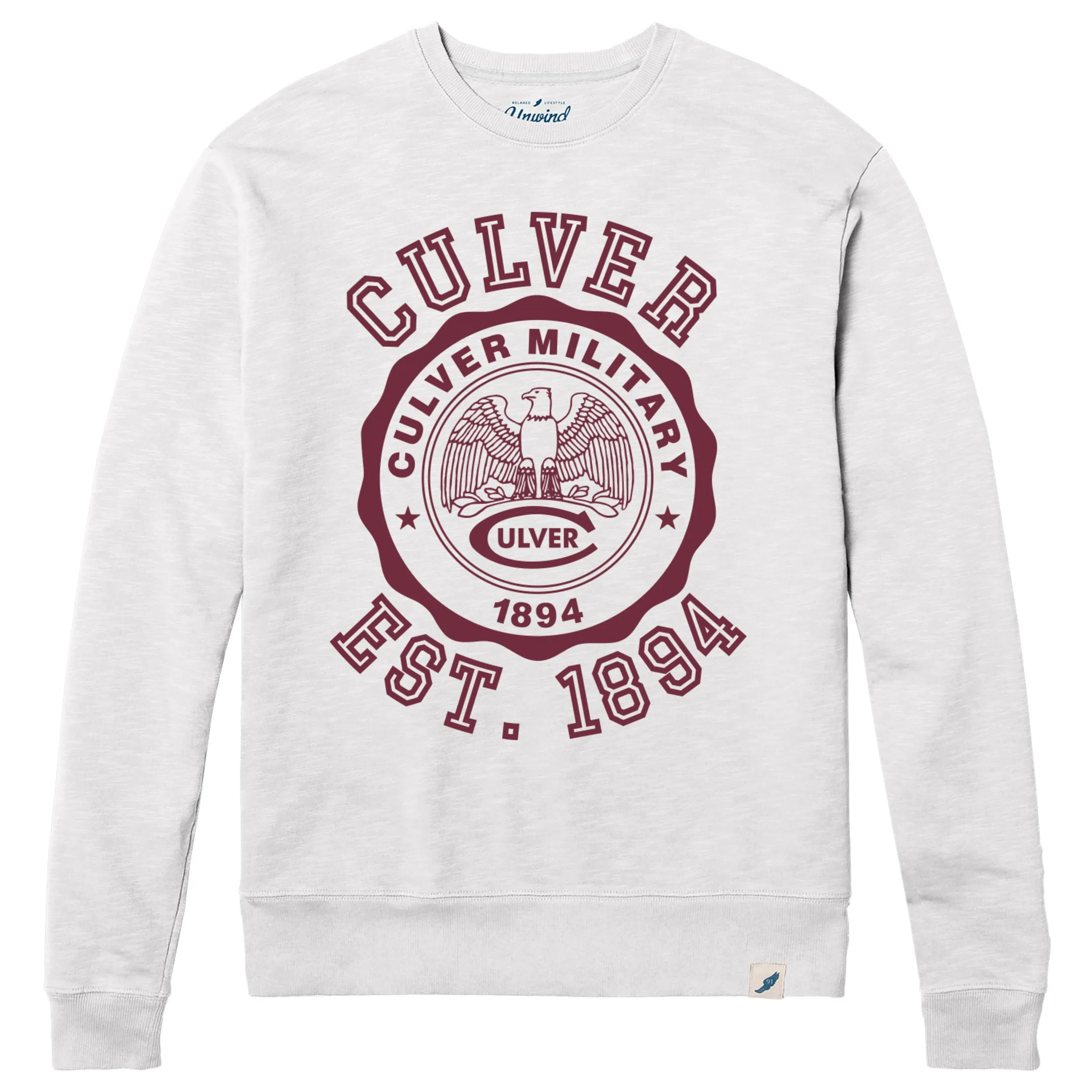 Weathered Terry Crew -White