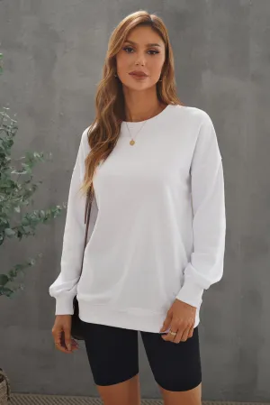 White Oversized Sweatshirt
