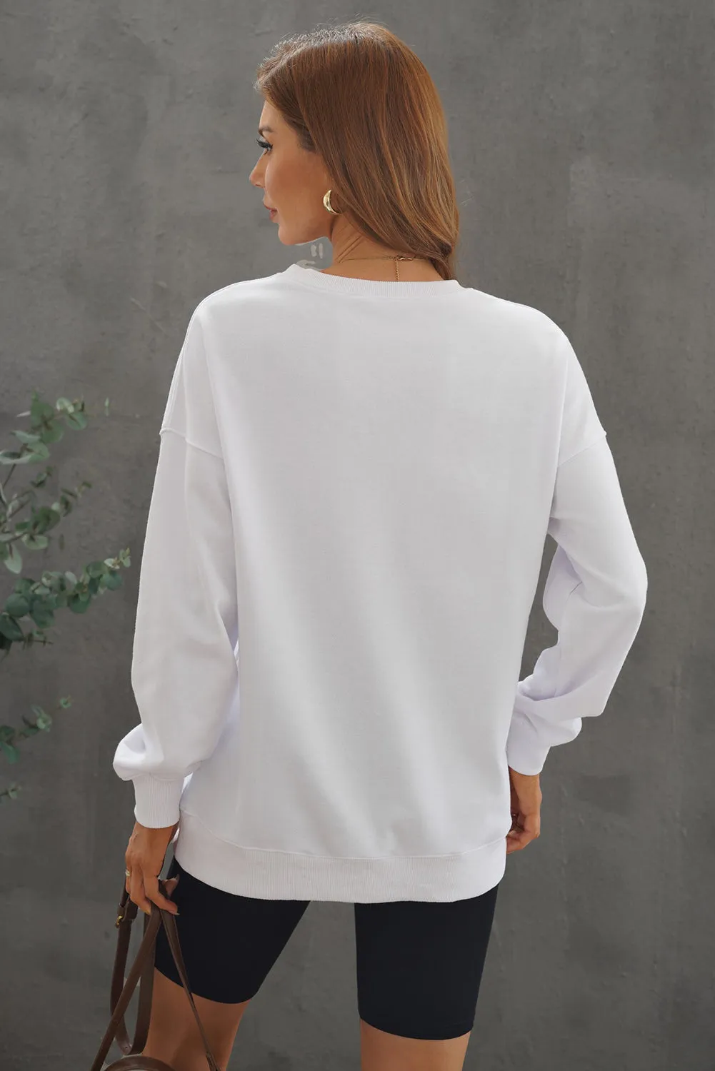 White Oversized Sweatshirt