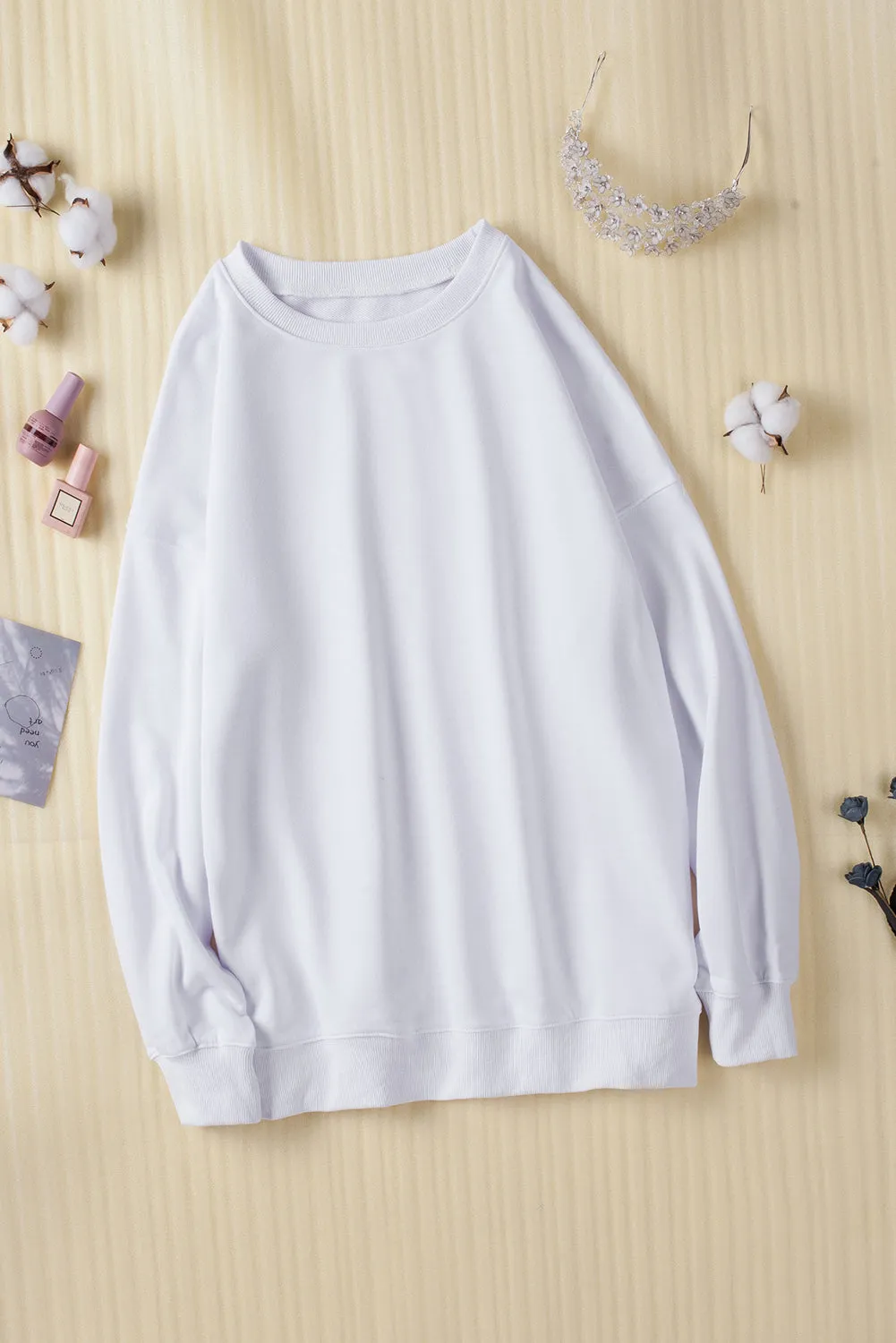 White Oversized Sweatshirt