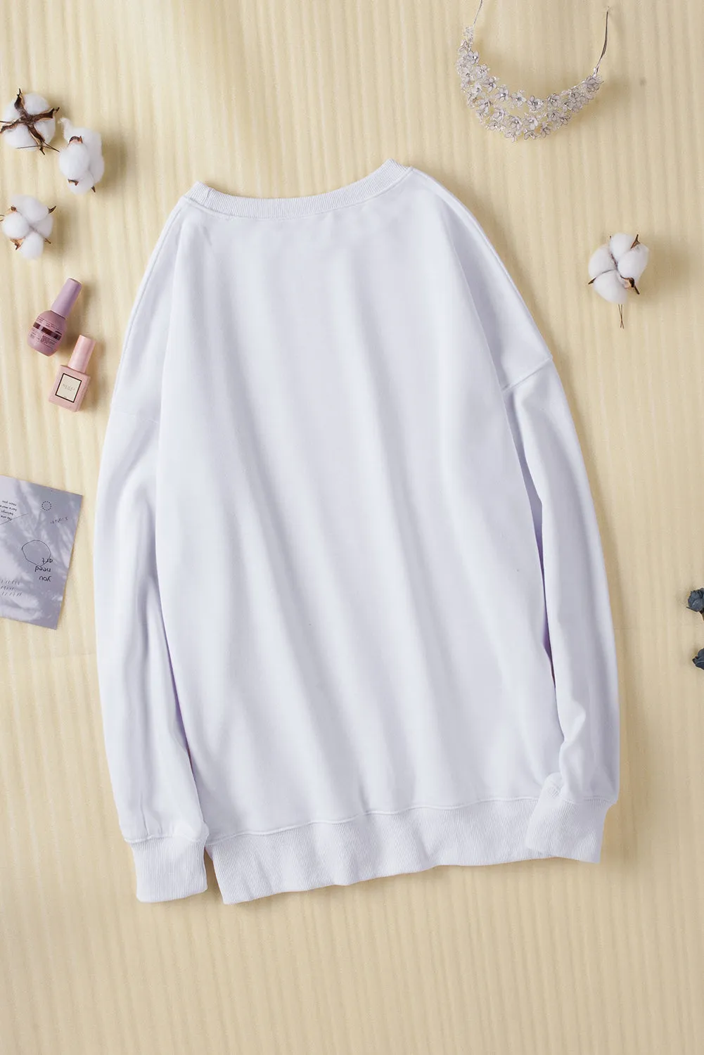 White Oversized Sweatshirt