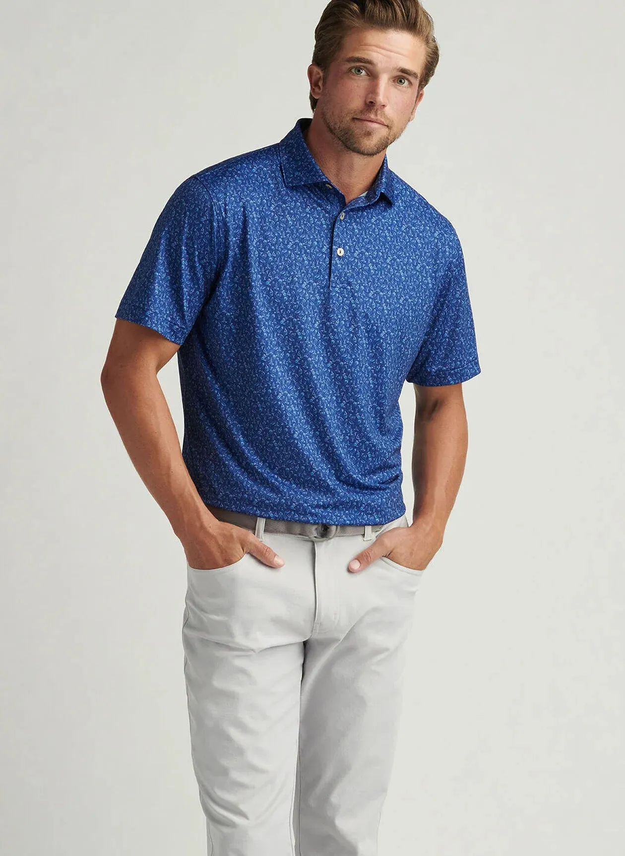 Wine Country Performance Jersey Polo (Sport Navy)