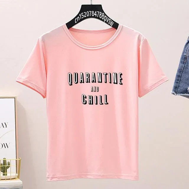 Women Funny Quarantine Shirts
