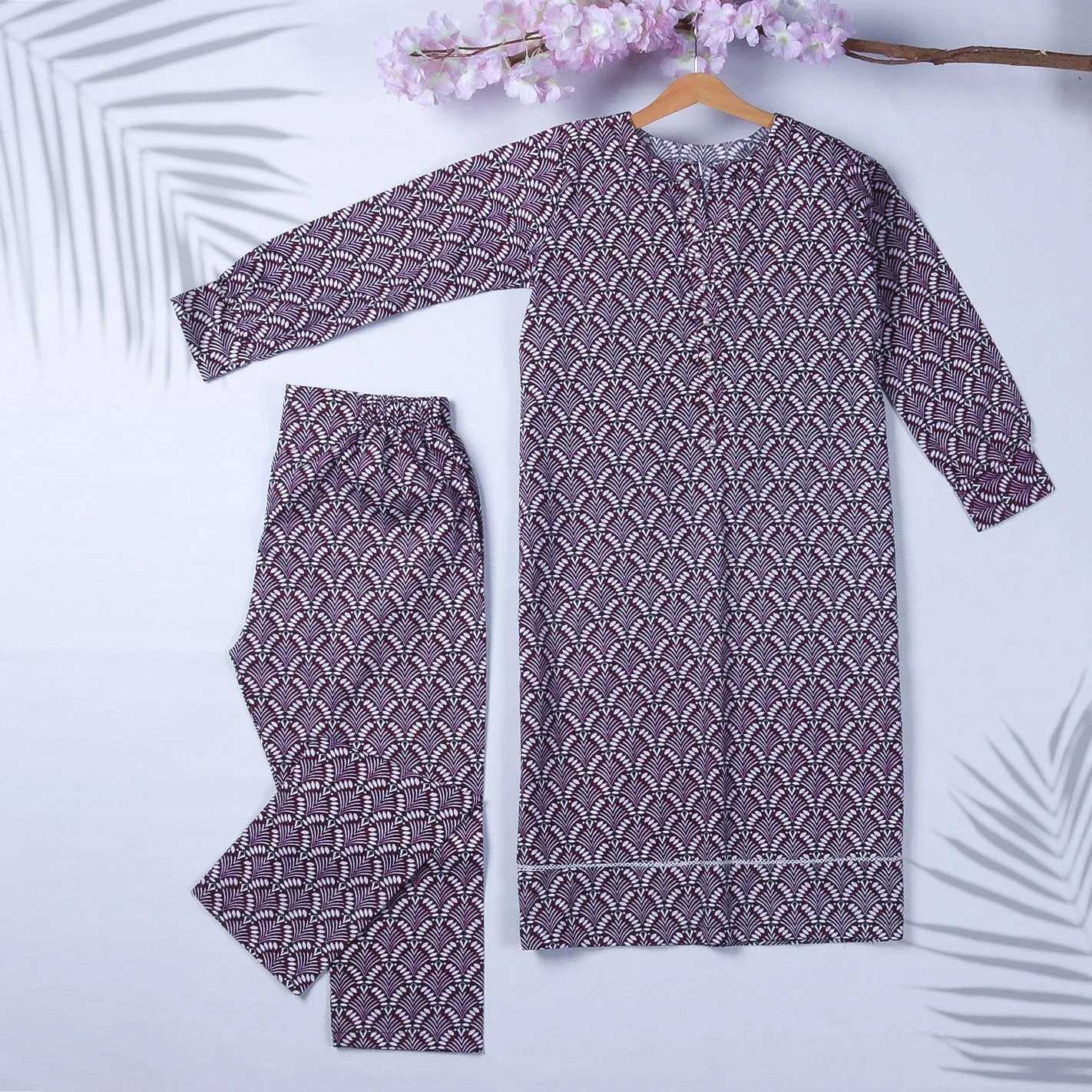 Women's 2Pcs Printed Suit Color Multi