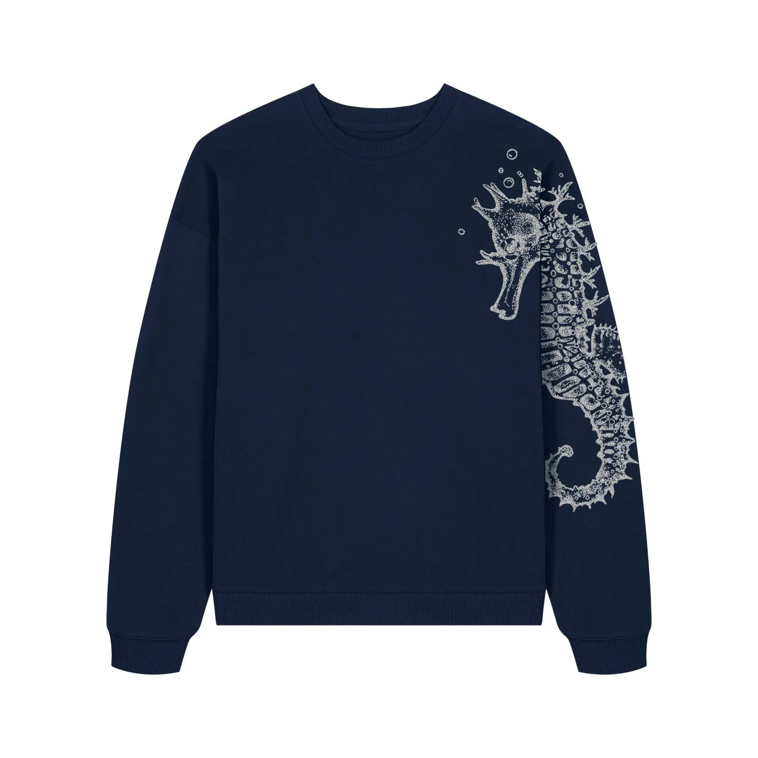 Women's Oversized Sweatshirt | Seahorse Navy
