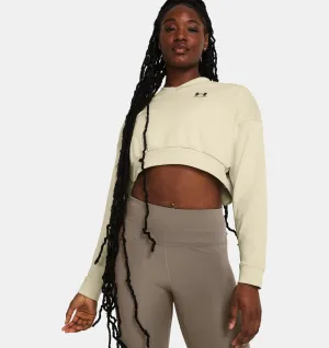 Women's Rival Terry Oversized Crop Crew
