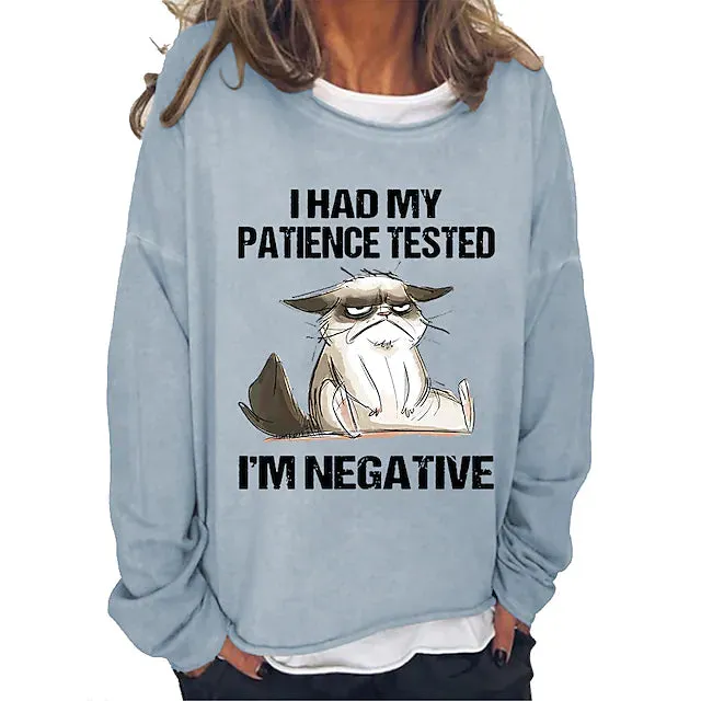 Women's Sweatshirt Pullover Streetwear Cat