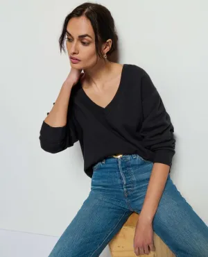 Wyatt Oversized Sexy Sweatshirt Black