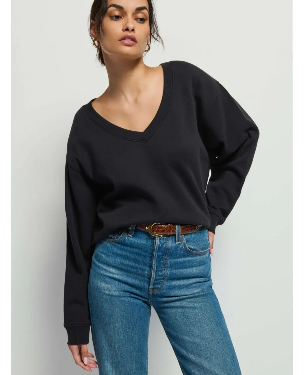 Wyatt Oversized Sexy Sweatshirt Black