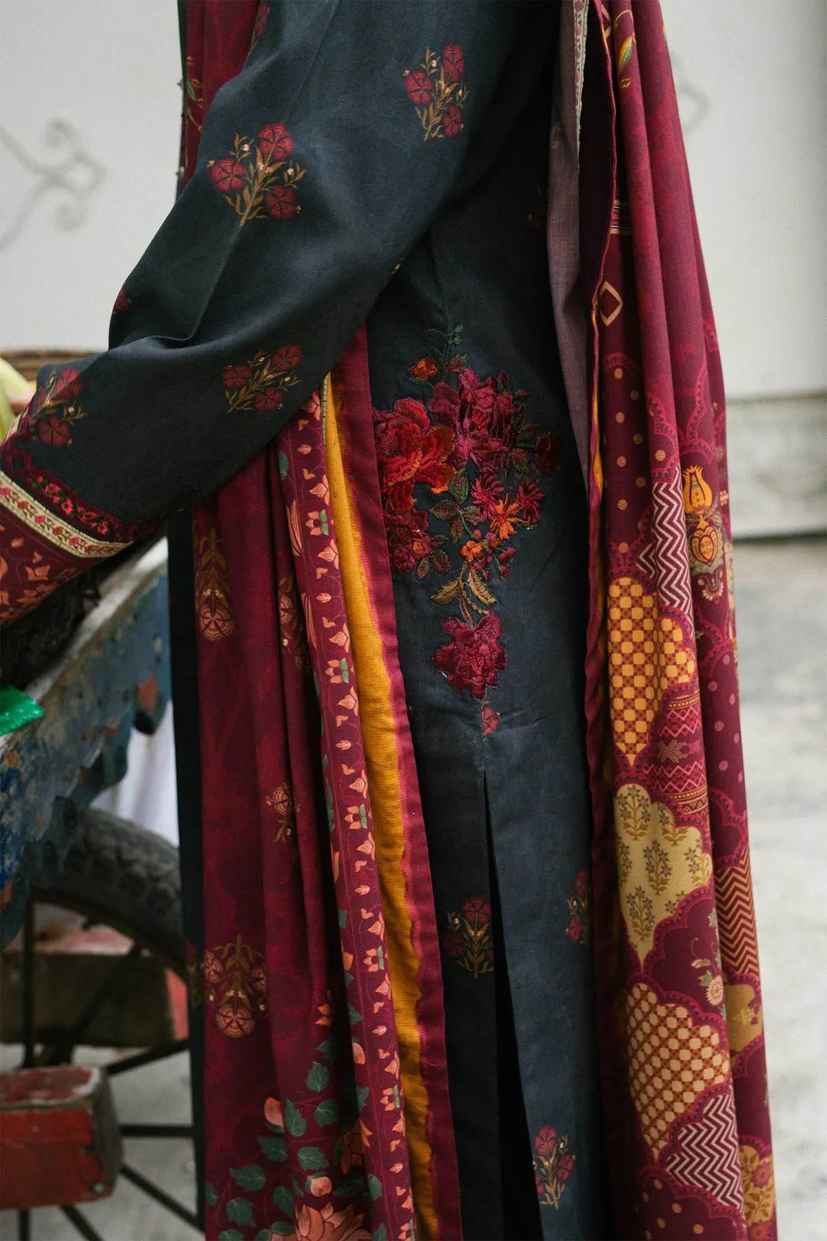 ZW21-5A |  Zara Shahjahan Coco Winter 2021 Collection | Unstitched Embroidered linen Suits