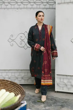 ZW21-5A |  Zara Shahjahan Coco Winter 2021 Collection | Unstitched Embroidered linen Suits