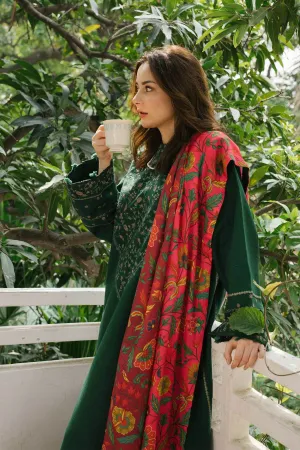 ZW21-8A |  Zara Shahjahan Coco Winter 2021 Collection | Unstitched Embroidered Light Khaddar Suits