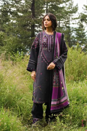 ZW22-5A | Zara Shahjahan Coco Winter Collection 2022 | Unstitched Embroidered Khaddar Linen  Suits